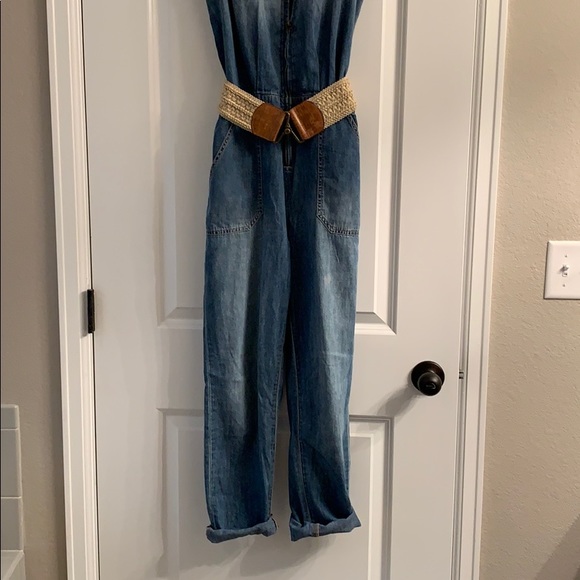 Current Elliott Sleeveless Chambray Jumper - Picture 7 of 7